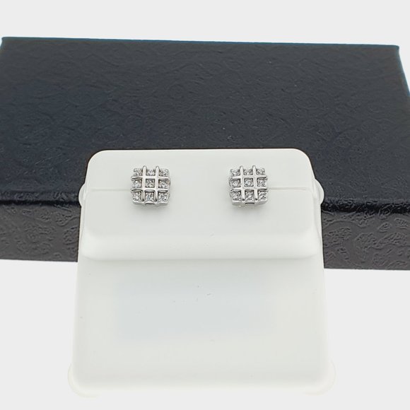 "925 sterling silver luxury CZ earrings for women/girls, Best for gift, RJUS2205 - Picture 6 of 10